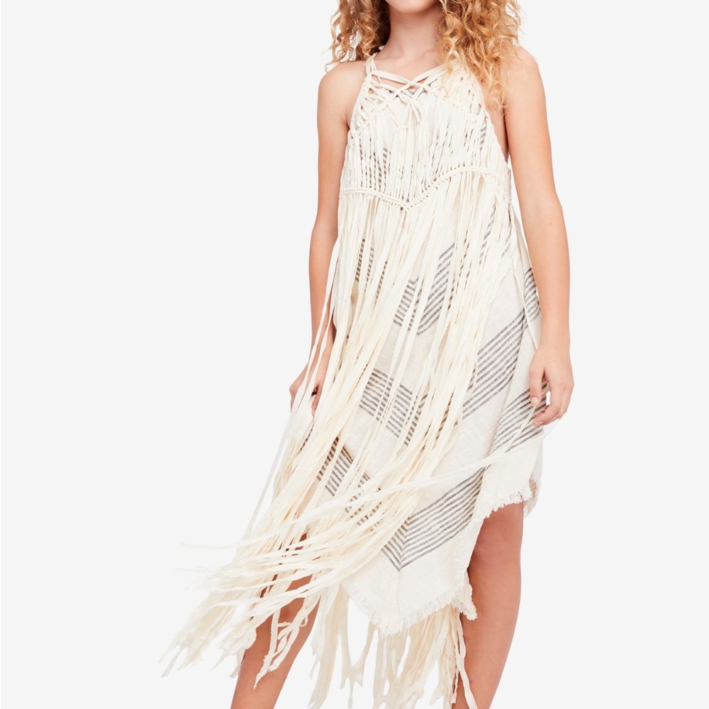 NWT Free People Whisk Me Away Macrame Dress Small